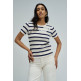 CAMISETA DE PUNTO MUJER SALSA JEANS A RAYAS