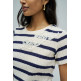 CAMISETA DE PUNTO MUJER SALSA JEANS A RAYAS