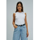 TOP SIN MANGAS MUJER SALSA JEANS CON ENCAJE