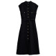 VESTIDO MUJER  SALSA JEANS SLEEVELESS SHIRT DRESS W/ NATU