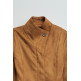 MUJER SUEDE JACKET WITH GOLD BUTTON 124