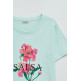 CAMISETA MUJER  SALSA JEANS FLOWER PRINT T-SHIRT