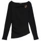 CAMISETA MUJER  SALSA JEANS LONG SLEEVE WITH NECKLINE META