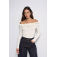 JERSEY MUJER  SALSA JEANS BOAT NECK SWEATER W/ FLOWERS A