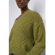 JERSEY MUJER  SALSA JEANS POINTELLE SWEATER WITH LIGHT S