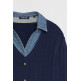 JERSEY MUJER  SALSA JEANS KNIT SWEATER WITH DENIM APPLIC