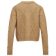  SALSA JEANS LUREX KNIT CARDIGAN WITH V-NEC