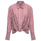 CAMISA MUJER  SALSA JEANS STRIPPED SATIN WRAP BLOUSE