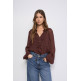 CAMISA MUJER  SALSA JEANS RUFFLE BLOUSE WITH INNER TOP