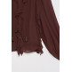 CAMISA MUJER  SALSA JEANS RUFFLE BLOUSE WITH INNER TOP