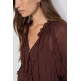CAMISA MUJER  SALSA JEANS RUFFLE BLOUSE WITH INNER TOP