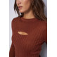 CAMISETA MUJER  SALSA JEANS LUREX KNIT LONG SLEEVE W/ FRON