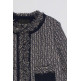 ABRIGO MUJER  SALSA JEANS TWEED JACKET WITH FRINGES