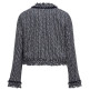 ABRIGO MUJER  SALSA JEANS TWEED JACKET WITH FRINGES