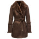 ABRIGO MUJER  SALSA JEANS DIANA LONG SHEARLING COAT