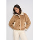 ABRIGO MUJER  SALSA JEANS FAKE SUEDE SHORT SHEARLING