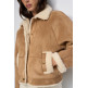 ABRIGO MUJER  SALSA JEANS FAKE SUEDE SHORT SHEARLING
