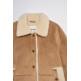 ABRIGO MUJER  SALSA JEANS FAKE SUEDE SHORT SHEARLING