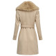 ABRIGO MUJER  SALSA JEANS GRACE WOOL COAT WITH FUR