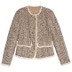 ABRIGO MUJER  SALSA JEANS TWEED WOOL JACKET W/ PADDED LI