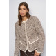 ABRIGO MUJER  SALSA JEANS TWEED WOOL JACKET W/ PADDED LI