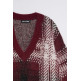 MUJER WOOL BLEND SWEATE WITH CHESS P 730