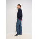 SUDADERA HOMBRE  SALSA JEANS SOFT WAFFLE FLEECE W/ 3D PRINT