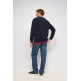 SUDADERA HOMBRE  SALSA JEANS SOFT WAFFLE FLEECE W/ 3D PRINT