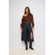 PANTALÓN MUJER  SALSA JEANS CHINO CROPPED WIDE W/ SIDE DET