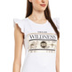 CAMISETA CON VOLANTES EN LAS MANGAS MUJER GAUDI