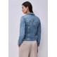 MUJER QR STYLE JACKET,MID BLUE WASHE 17790