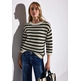 JERSEY MUJER STREET COSY STRIPED MESH SWEATER