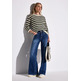 JERSEY MUJER STREET COSY STRIPED MESH SWEATER