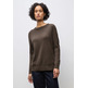 JERSEY MUJER  STREET QR_ROLLED EDGE COLLAR SWEATER