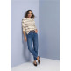 MUJER LTD QR_COSY STRIPED SWEATER U- 37931