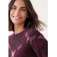 MUJER LTD QR_FLUFFY JACQUARD SWEATER 37820