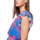 VESTIDO CORTO CON ESTAMPADO TROPICAL MUJER GAUDI