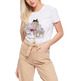 CAMISETA CON ESTAMPADO GRÁFICO MUJER GAUDI