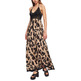 VESTIDO LARGO ANIMAL PRINT MUJER GAUDI