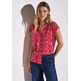 CAMISETA MUJER STREET PRINTED SHIRT W.BUTTON PANEL