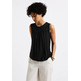 CAMISA MUJER  STREET MAT-MIX TOP W.AJOUR YOKE