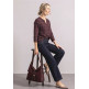 MUJER PRINTED JERSEY SHIRT W.SPLIT N 37820