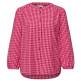 MUJER VICHY BUTTONED ROUNDNECK BLOUS 27504