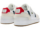 ZAPATILLA EN PIEL Y ANTE TRICOLOR HOMBRE LACOSTE T-CLIP