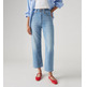 VAQUERO RECTO MUJER LEVIS RIBCAGE TIRO MUY ALTO