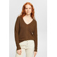 JERSEY DE PUNTO CON CUELLO PICO MUJER ESPRIT