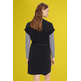 VESTIDO MIDI CON CUELLO EN PICO MUJER ESPRIT