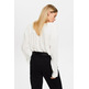 BLUSA DE CREPÉ MUJER ESPRIT CON CUELLO V