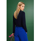 JERSEY DE ALGODÓN CON CUELLO REDONDO MUJER ESPRIT