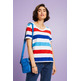 CAMISETA DE TEJIDO JERSEY A RAYAS MUJER ESPRIT
